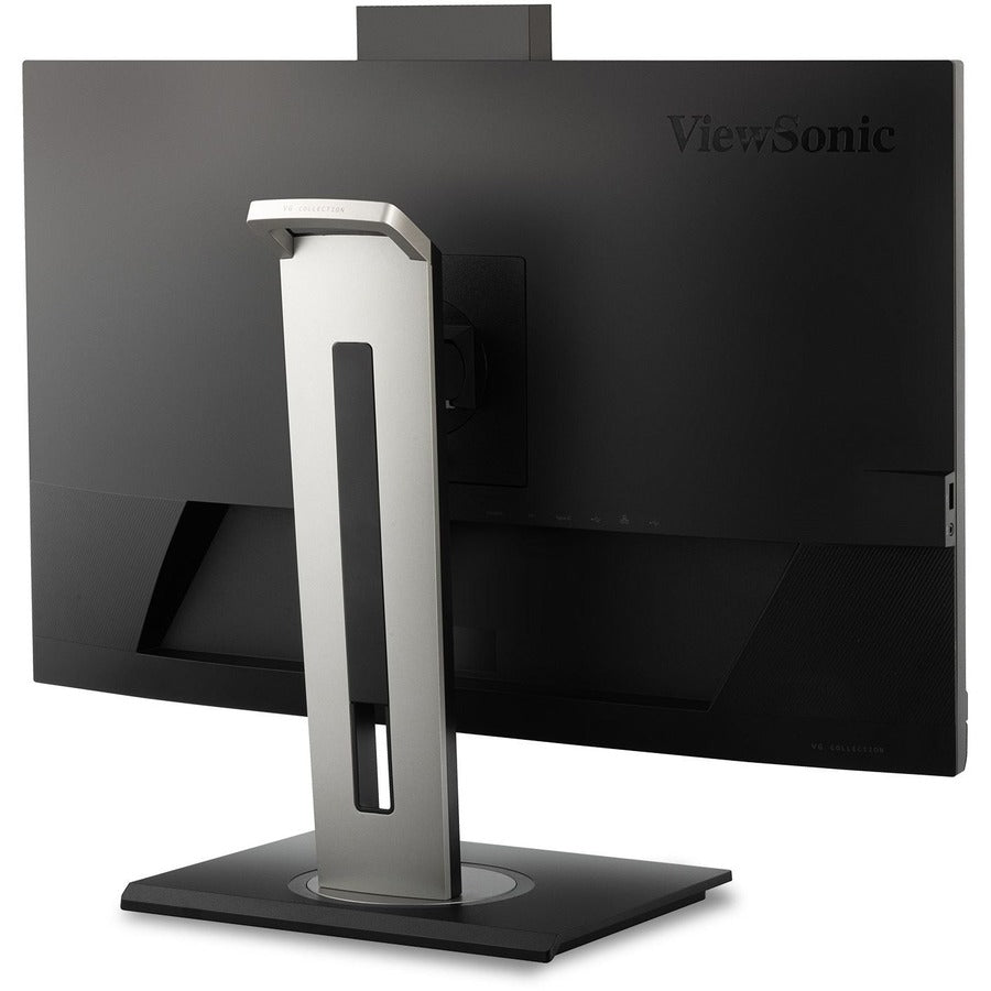 ViewSonic VG2756V-2K 27 Inch 1440p Video Conference Monitor with Webcam, 2 Way Powered 90W USB C, Docking Built-In Gigabit Ethernet RJ45, 40 Degree Tilt Ergonomics
