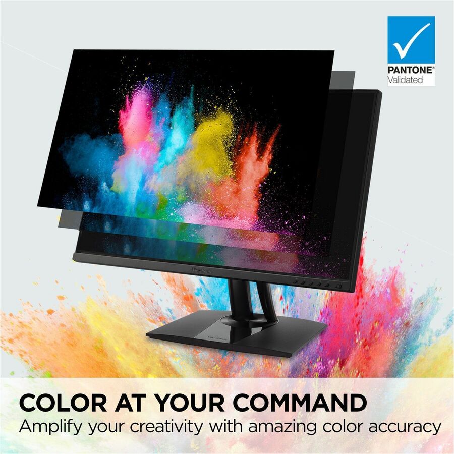 ViewSonic VP275-4K 27 Inch IPS 4K UHD Monitor Designed for Surface with advanced ergonomics, ColorPro 100% sRGB, 60W USB C, HDMI and DisplayPort inputs or Home and Office