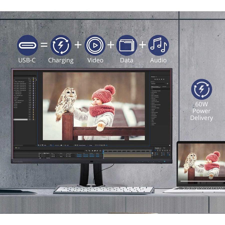 ViewSonic VP2756-4K 27" ColorPro™ 4K UHD IPS Monitor with USB-C