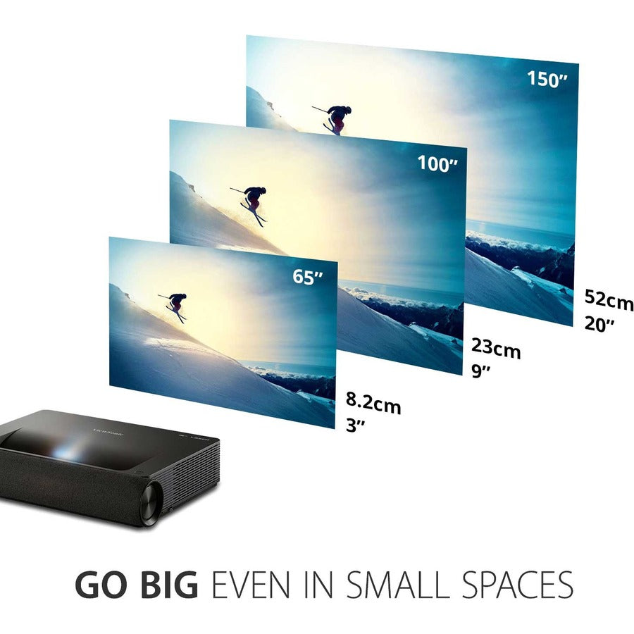 ViewSonic X2000B-4K Ultra Short Throw 4K UHD Laser Projector with 2000 Lumens, Wi-Fi Connectivity, Cinematic Colors, Dolby and DTS Soundtracks Support for Home Theater