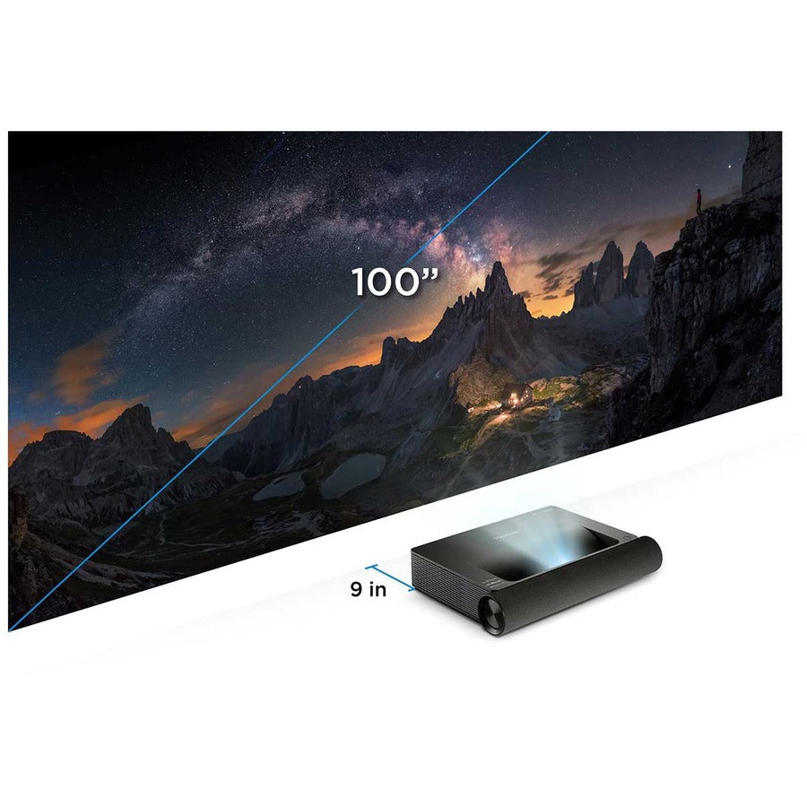 ViewSonic X2000B-4K Ultra Short Throw 4K UHD Laser Projector with 2000 Lumens, Wi-Fi Connectivity, Cinematic Colors, Dolby and DTS Soundtracks Support for Home Theater