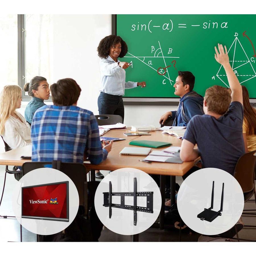 Viewsonic Ifp7550-E1 Interactive Whiteboard 190.5 Cm (75") 3840 X 2160 Pixels Touchscreen Black