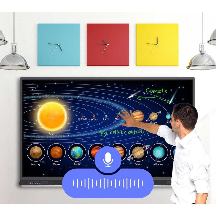 Viewsonic Ifp8652 Touch Screen Monitor 2.18 M (86") 3840 X 2160 Pixels Dual-Touch Black
