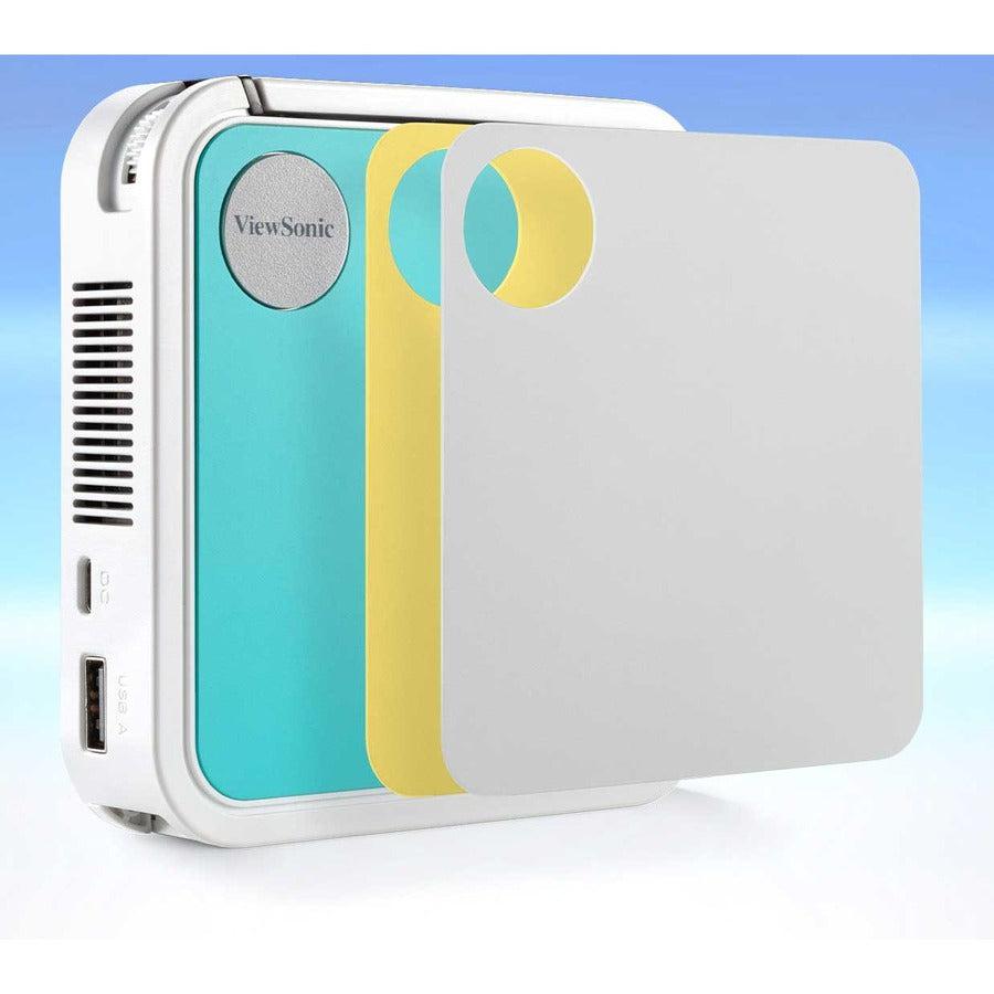 Viewsonic M1 Mini Data Projector Short Throw Projector 120 Ansi Lumens Led Wvga (854X480) White