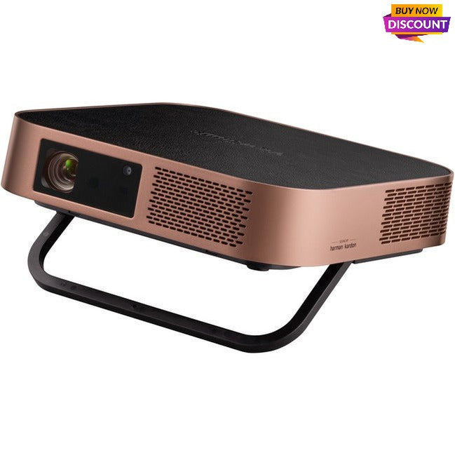 Viewsonic M2W Dlp Projector - 16:10 - Portable, Wall Mountable, Ceiling Mountable - Black, Brown