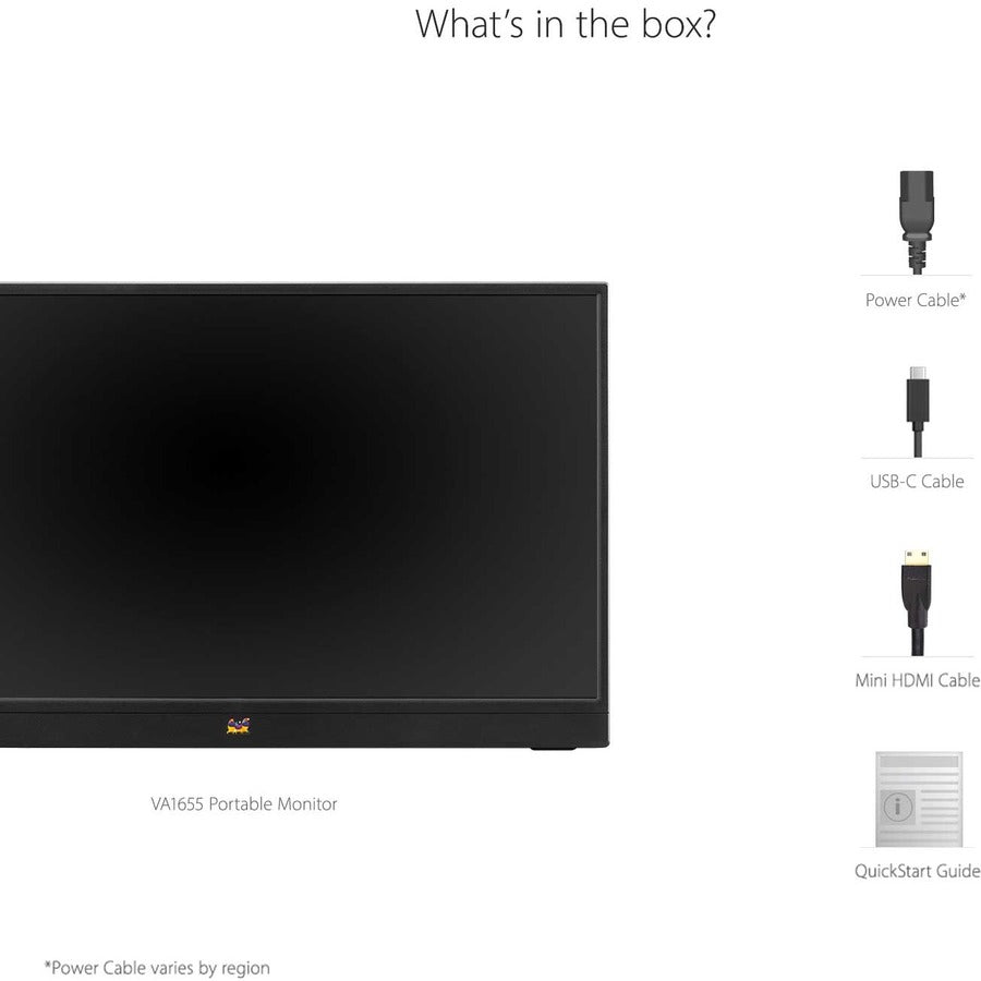 Viewsonic Va1655 Touch Screen Monitor 40.6 Cm (16") 1920 X 1080 Pixels Black