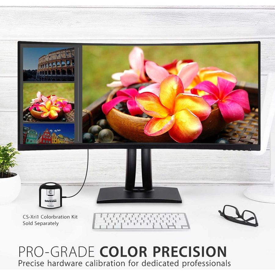 Viewsonic Vp3881A Computer Monitor 96.5 Cm (38") 3840 X 1600 Pixels Quad Hd+ Led Black