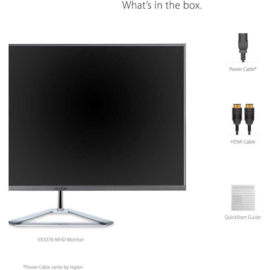 Viewsonic Vx Series Vx3276-Mhd-2 81.3 Cm (32") 1920 X 1080 Pixels Full Hd Led Silver