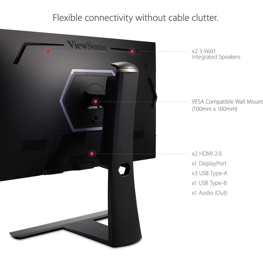 Viewsonic Xg271Qg Computer Monitor 68.6 Cm (27") 2560 X 1440 Pixels 2K Ultra Hd Led Black