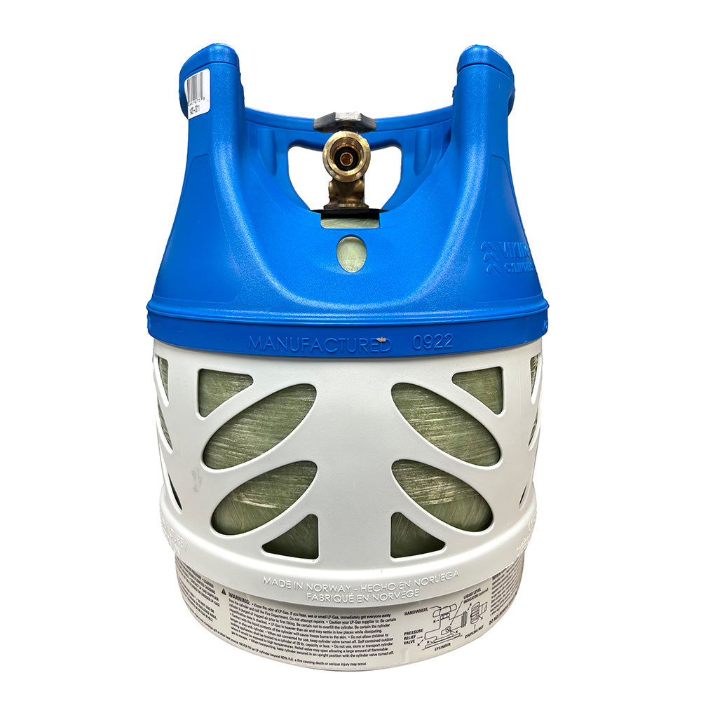 Viking Cylinders 11lb Vertical Fiberglass Composite LPG Cylinder w/Type 1 Valve - OPD,