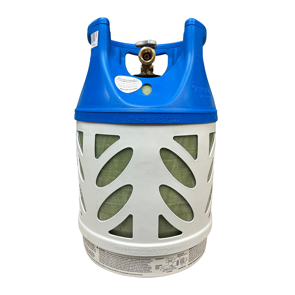 Viking Cylinders 17lb Vertical Fiberglass Composite LPG Cylinder w/Type 1 Valve - OPD,