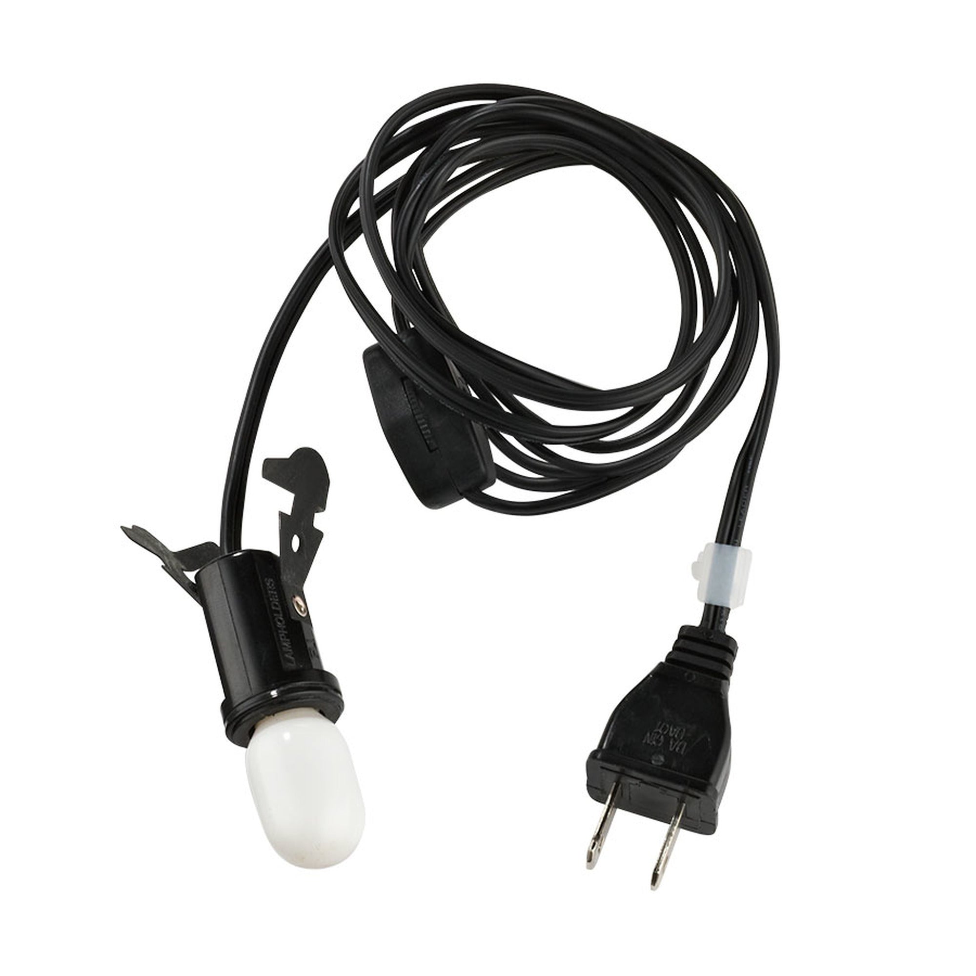 Village Single Switched Light Cord - Black