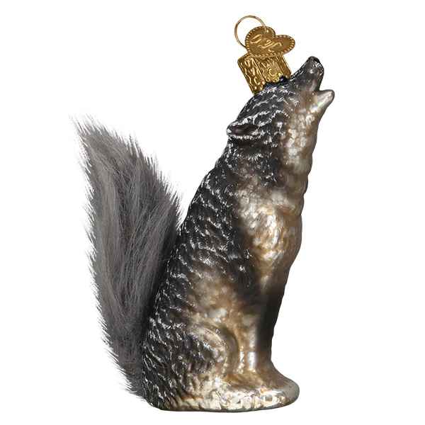 Vintage Howling Wolf Ornament