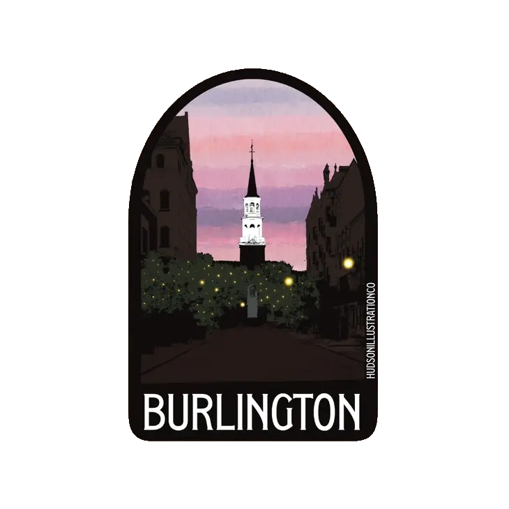 Vinyl Landmark Sticker - Burlington