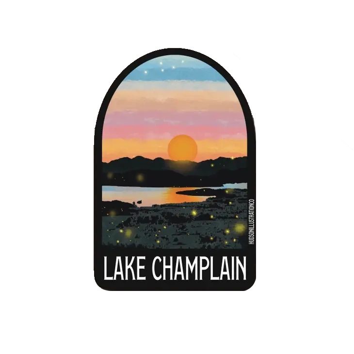 Vinyl Landmark Sticker - Lake Champlain