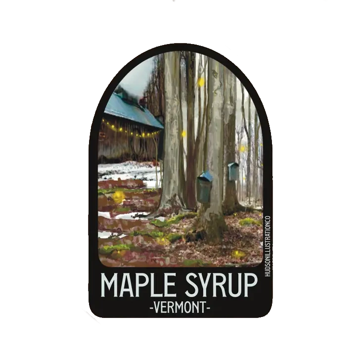 Vinyl Landmark Sticker - Vermont Maple Syrup