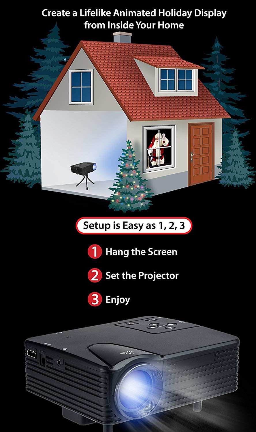 Virtual Holiday Projector