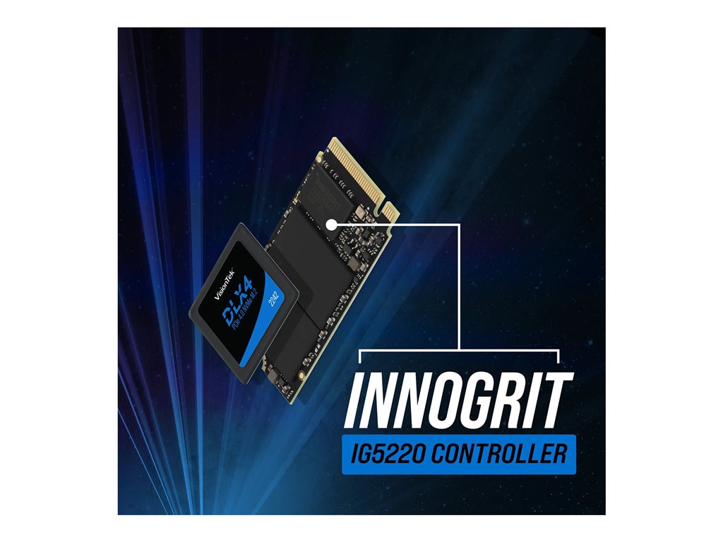 VisionTek DLX4 - SSD - encrypted - 512 GB - internal - M.2 2242 - PCIe 4.0 x4 (NVMe) - 256-bit AES - TCG Opal Encryption