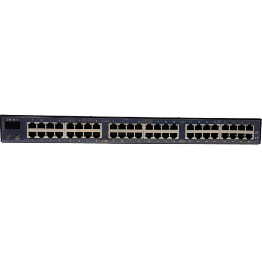 Visiontek Poe Injector - Gigabit 24 Port Ieee 802.3Bt On Board Oled Managed Poe Injector - No Power Supply