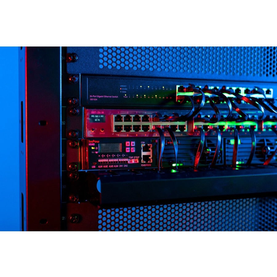 Visiontek Poe Injector - Gigabit 24 Port Ieee 802.3Bt On Board Oled Managed Poe Injector - No Power Supply