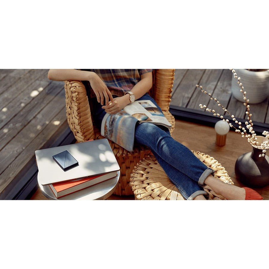 WD My Passport for Mac WDBA2D0020BBL 2 TB Portable Hard Drive - 2.5 External - Midnight Blue" WDBA2D0020BBL-WESN