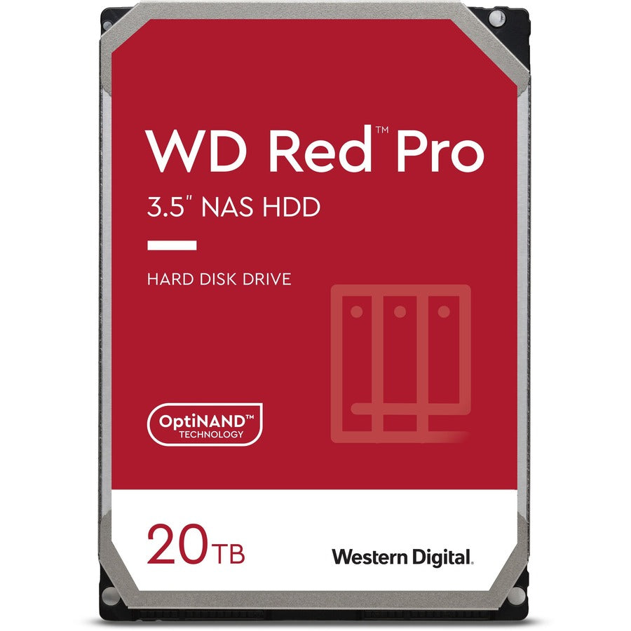 WD Red Pro WD201KFGX 20 TB Hard Drive - 3.5 Internal - SATA (SATA/600) - Conventional Magnetic Recording (CMR) Method"