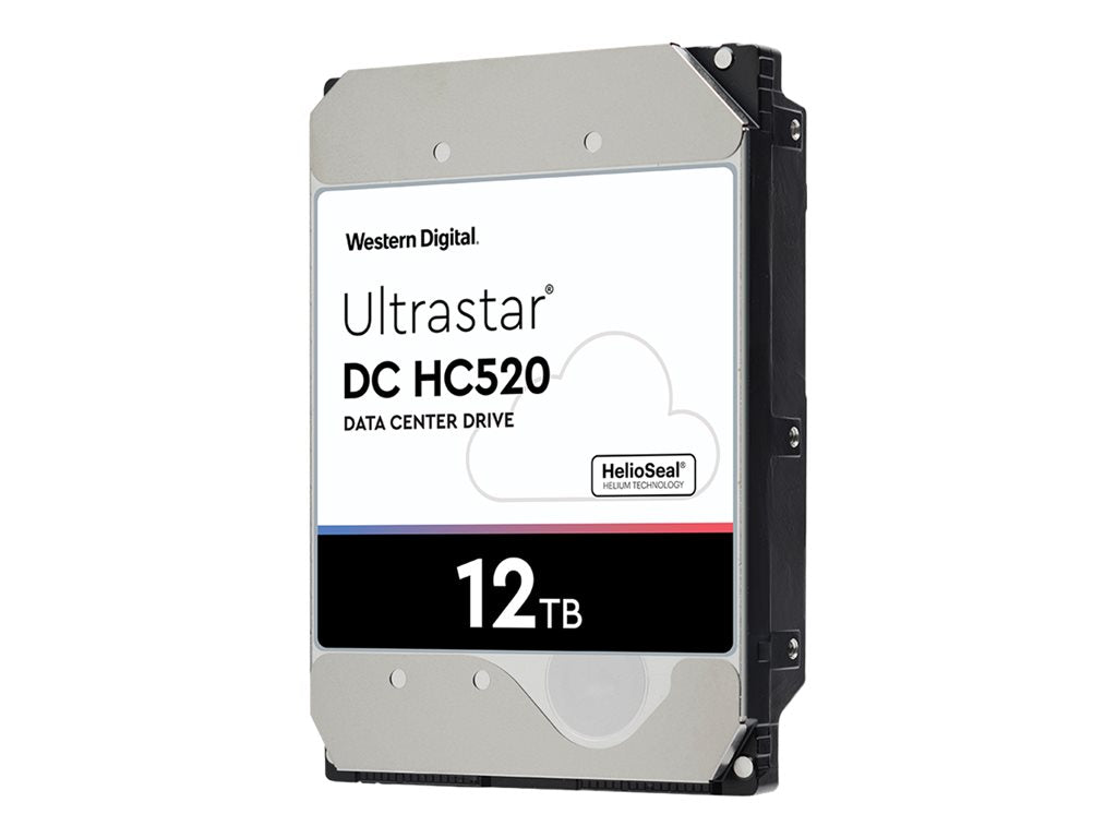 WD Ultrastar DC HC520 HUH721212AL5204 - Hard drive - 12 TB - internal - 3.5 - SAS 12Gb/s - 7200 rpm - buffer: 256 MB" 1EX1009