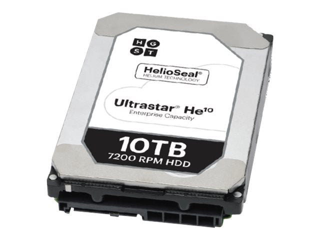 WD Ultrastar He10 - Hard drive - 10 TB - internal - 3.5 - SAS 12Gb/s - 7200 rpm - buffer: 256 MB"
