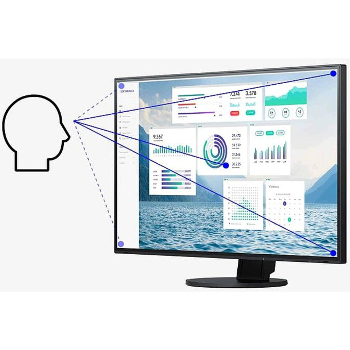 WQHD Computer Monitor - EIZO FlexScan EV2760 27" IPS Display | TecISoft EV2760FX-BK