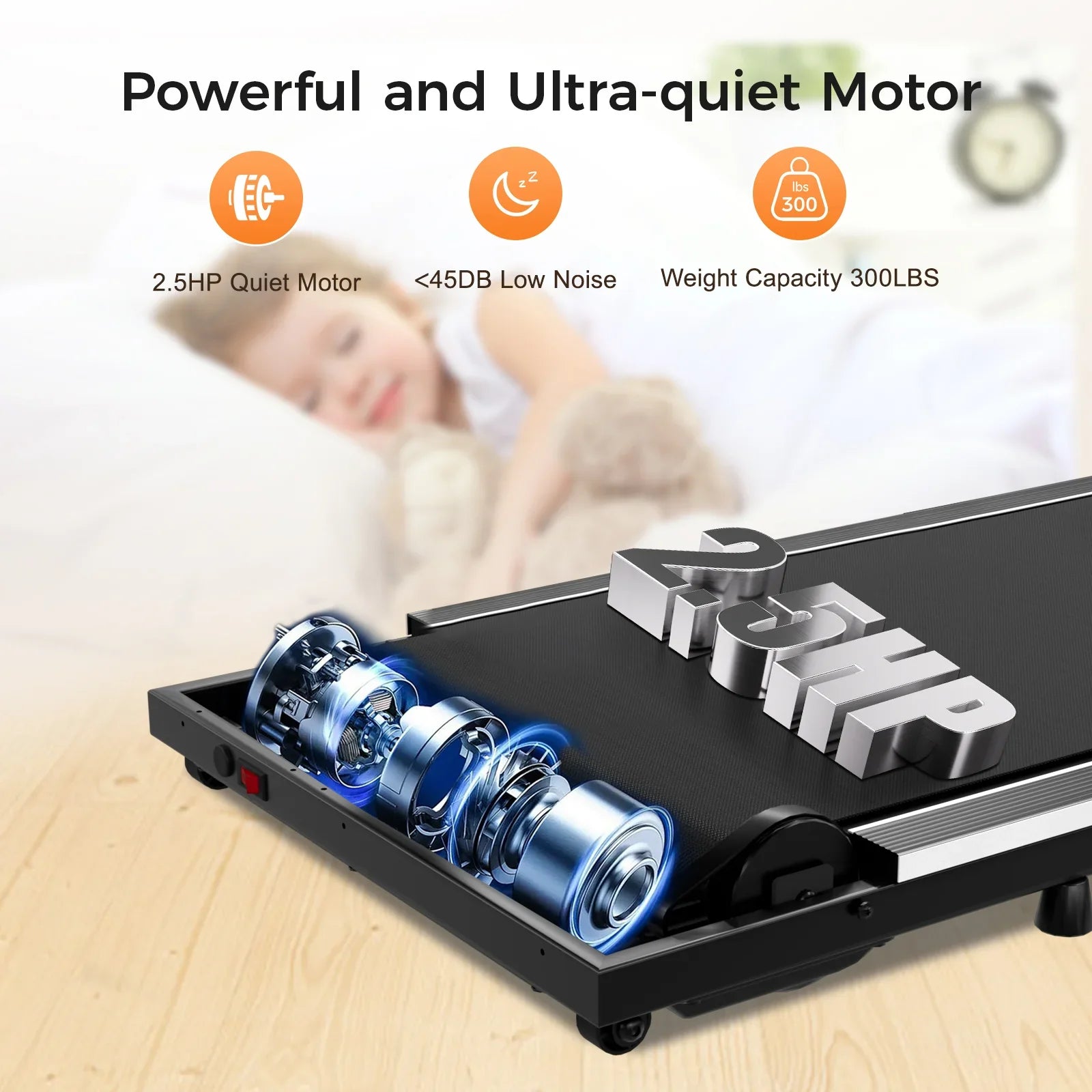 Walking Pad, Under Desk Treadmill HTM-120