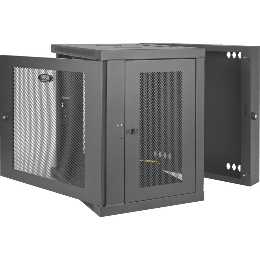 Wall Mount Rack 10U Enclosure - Low Profile Switch-Depth Cabinet | Tripp Lite SRW10US