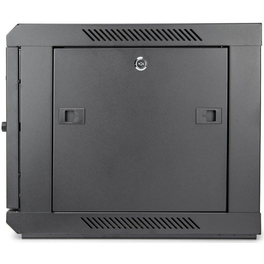 Wall Mount Rack Enclosure - 6U Tempered Glass Server Cabinet | Rocstor Y10E001-B1
