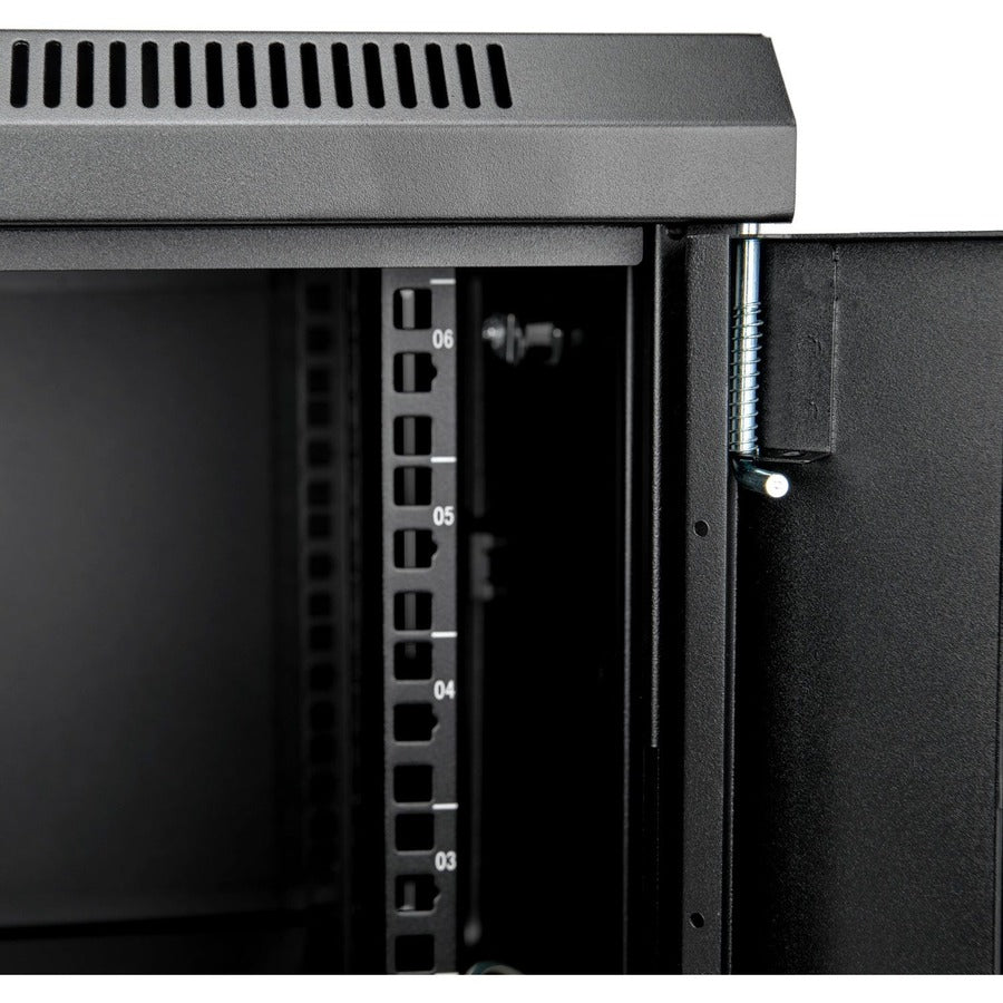 Wall Mount Rack Enclosure - 6U Tempered Glass Server Cabinet | Rocstor Y10E001-B1