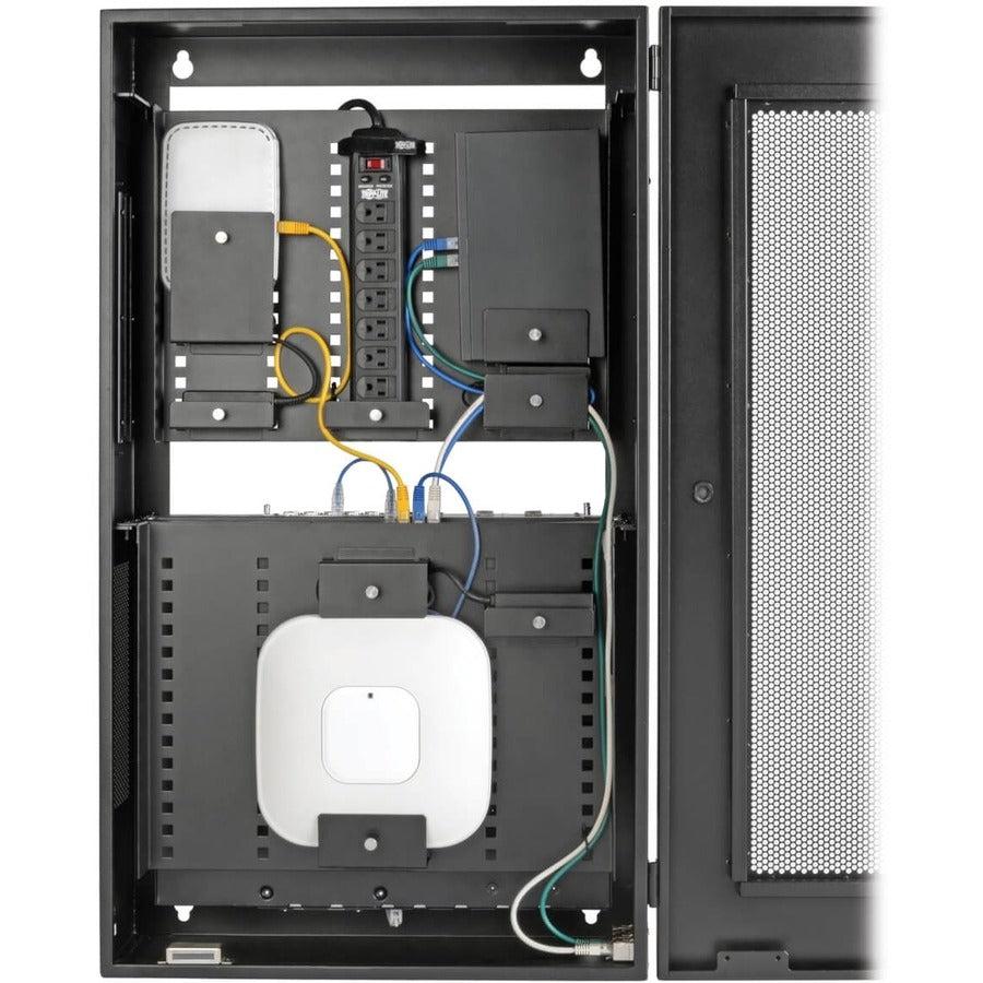 Wall Mount Structured Wiring Enclosure - 5U Low-Profile Network Cabinet | TecISoft SRWF10UMOD