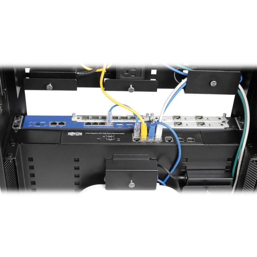 Wall Mount Structured Wiring Enclosure - 5U Low-Profile Network Cabinet | TecISoft SRWF10UMOD