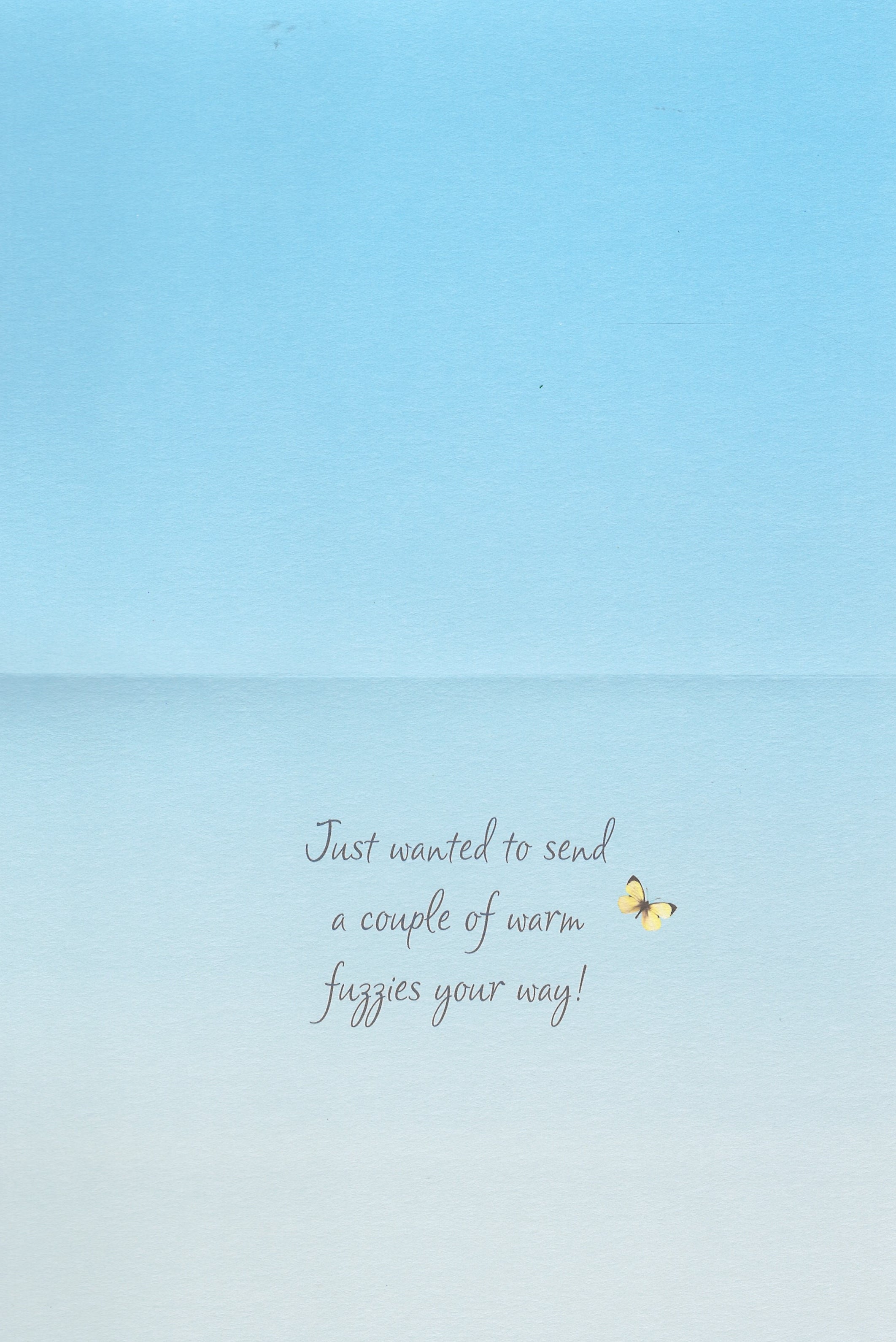Warm Fuzzy Greeting Card - Encouragement Card