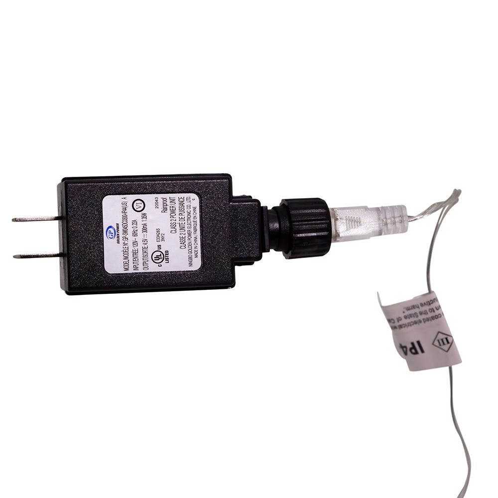 Warm White LED Silver Tinsel Star Treetop - 12 Inch