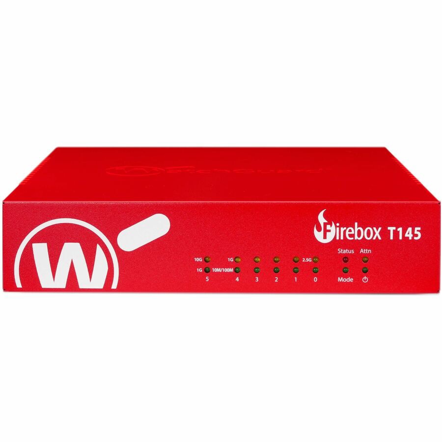 WatchGuard Firebox T145 Firewall with 1-Year Basic Security Suite for SMBs