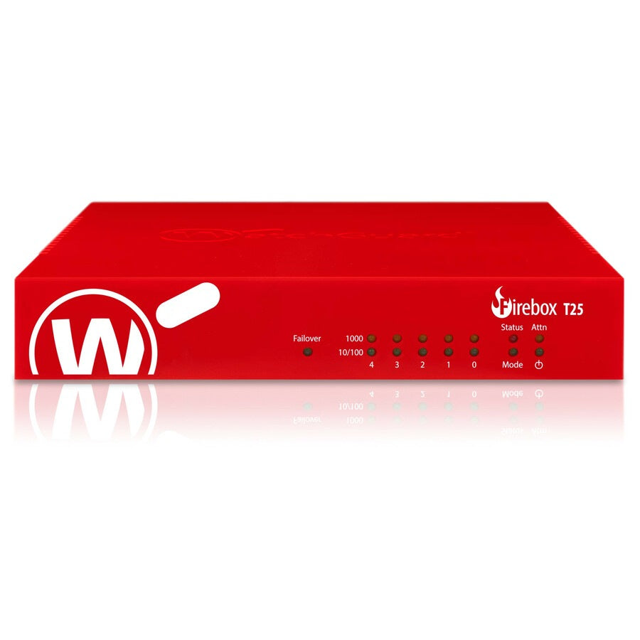 WatchGuard Firebox T25-W Wireless Security Appliance with 5-Year Total Security for Small Business