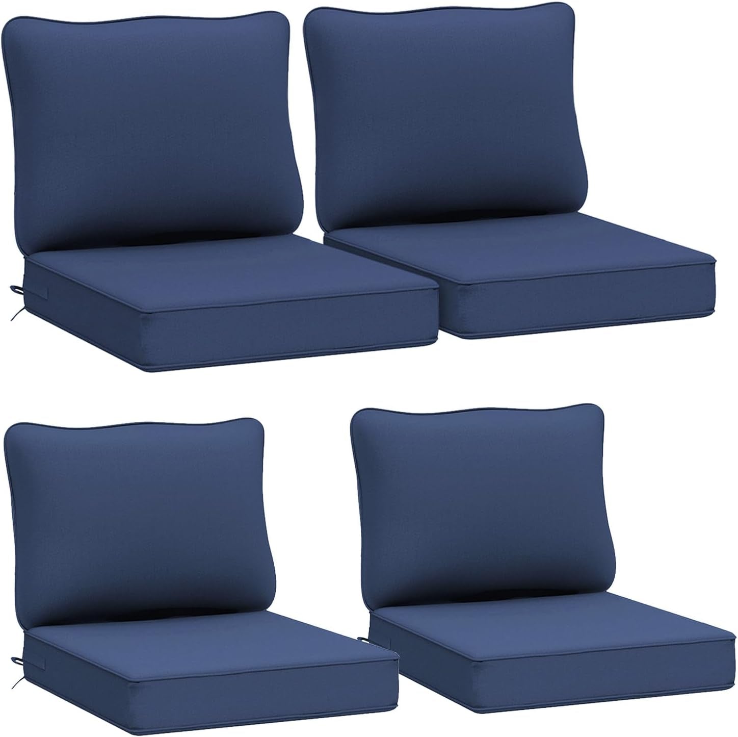 Waterproof Deep Seat Cushions Set for Outdoor Furniture