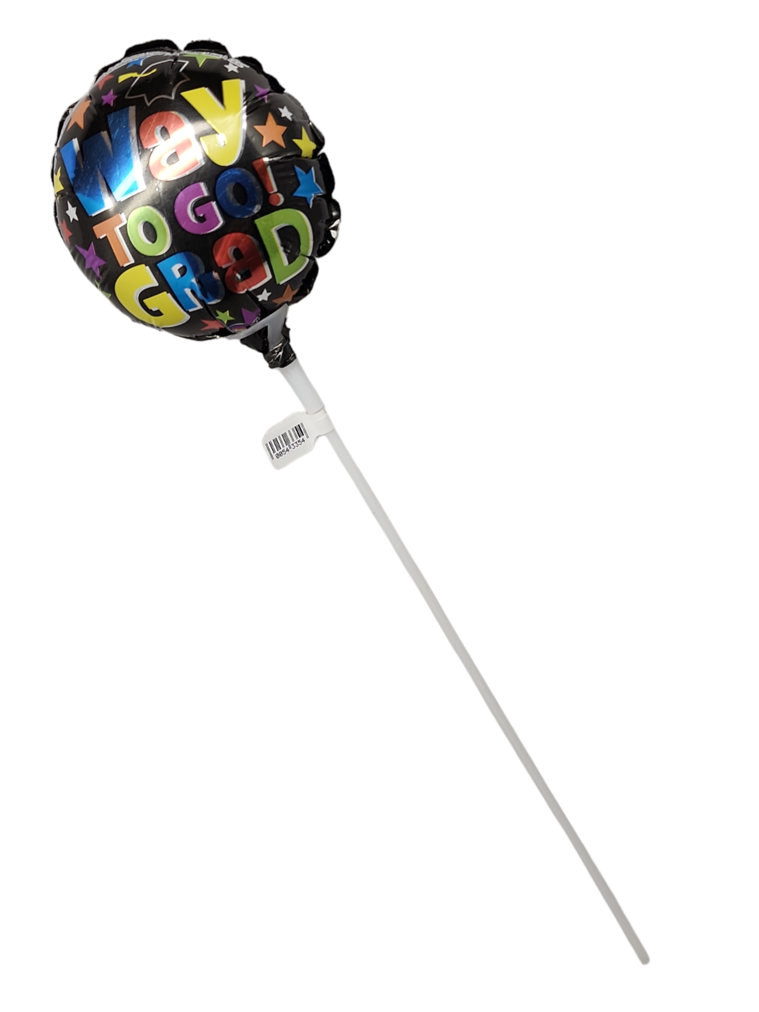 Way To Go Black Stick Balloon