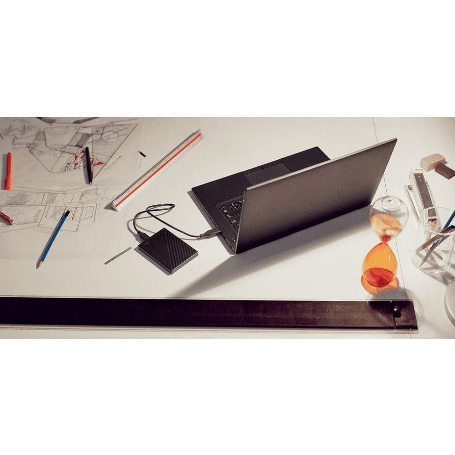 Wd 2Tb My Passport Portable Storage External Hard Drive Usb 3.2 For Pc/Mac Black (Wdbyvg0020Bbk-Wesn)