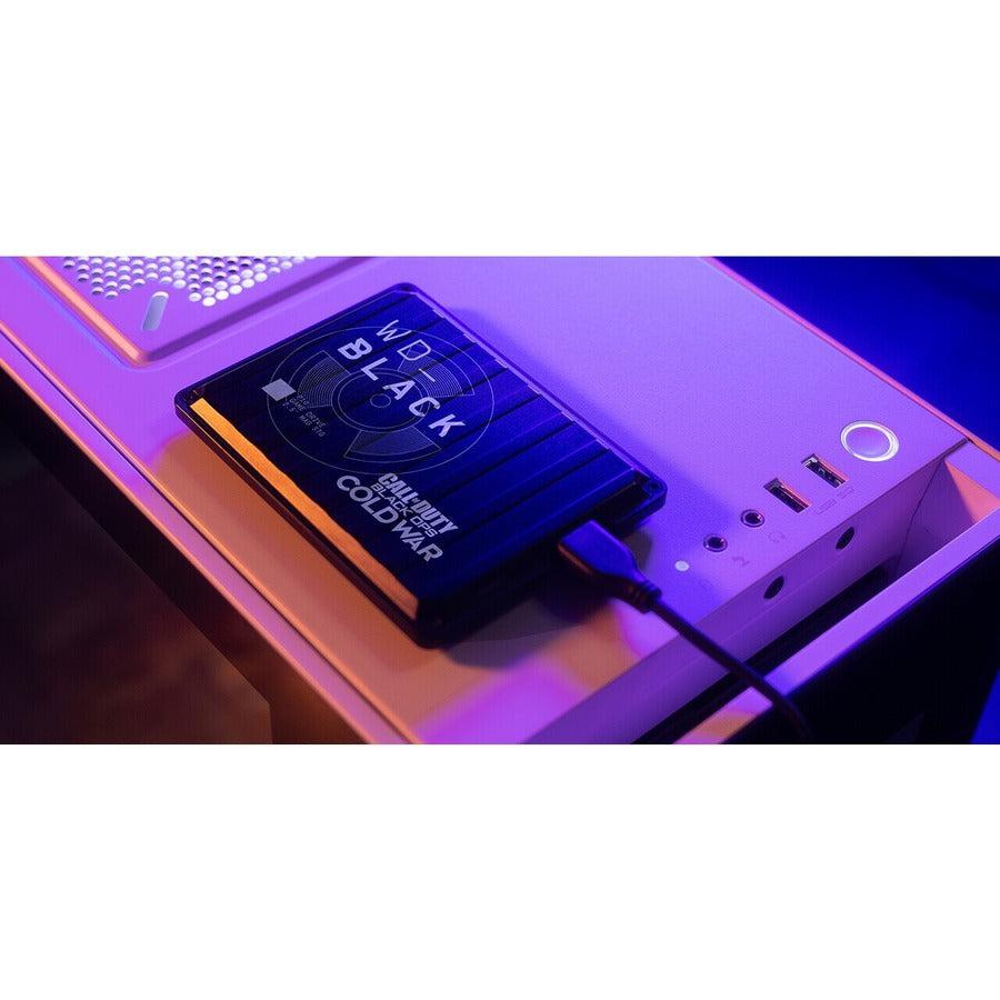 Wd Black 2Tb P10, Call Of Duty: Black Ops Cold War Special Edition Usb 3.2 Gen 1, Micro B Model Wdbazc0020Bbk-Wesn Black