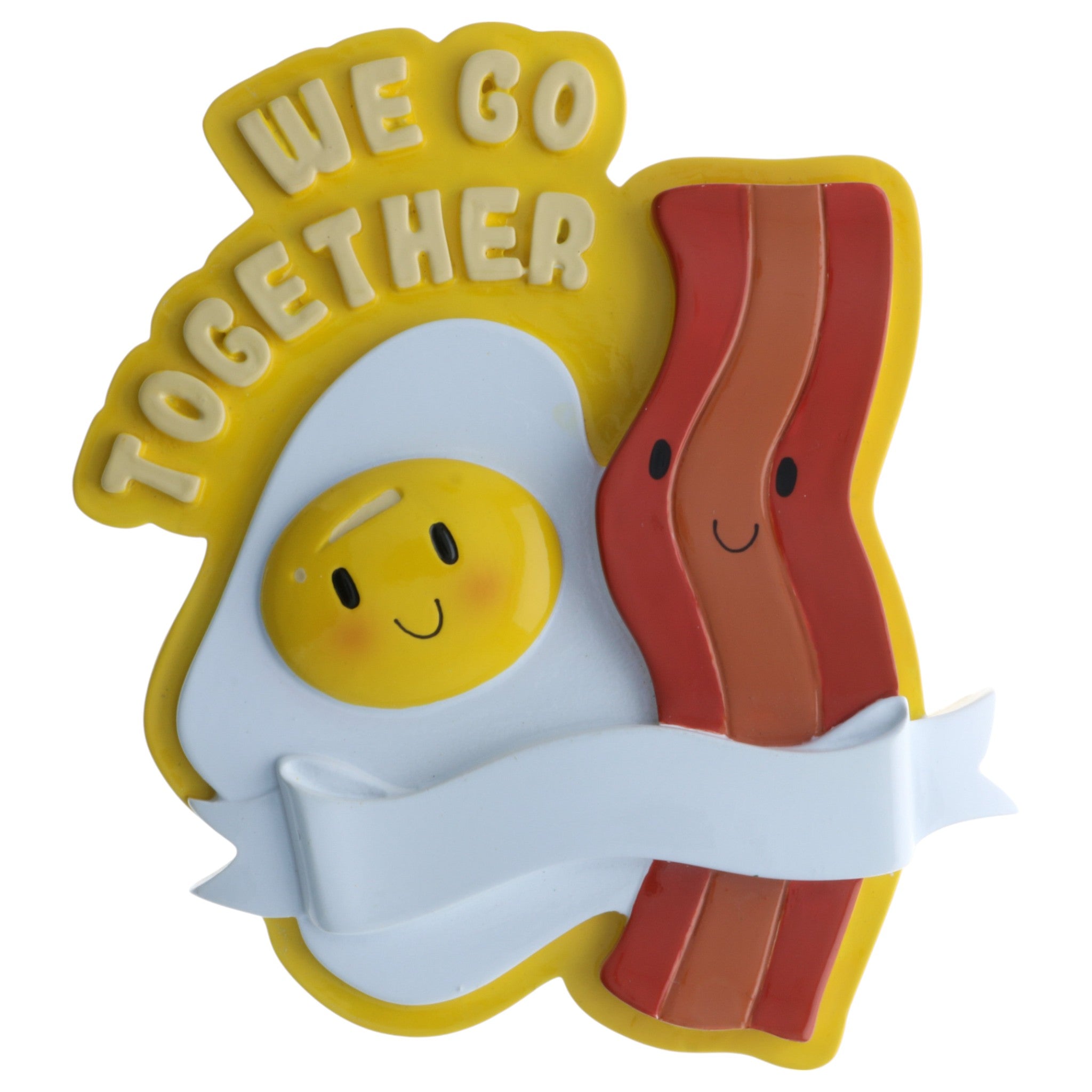 We Go Together Bacon Eggs Couples Ornament