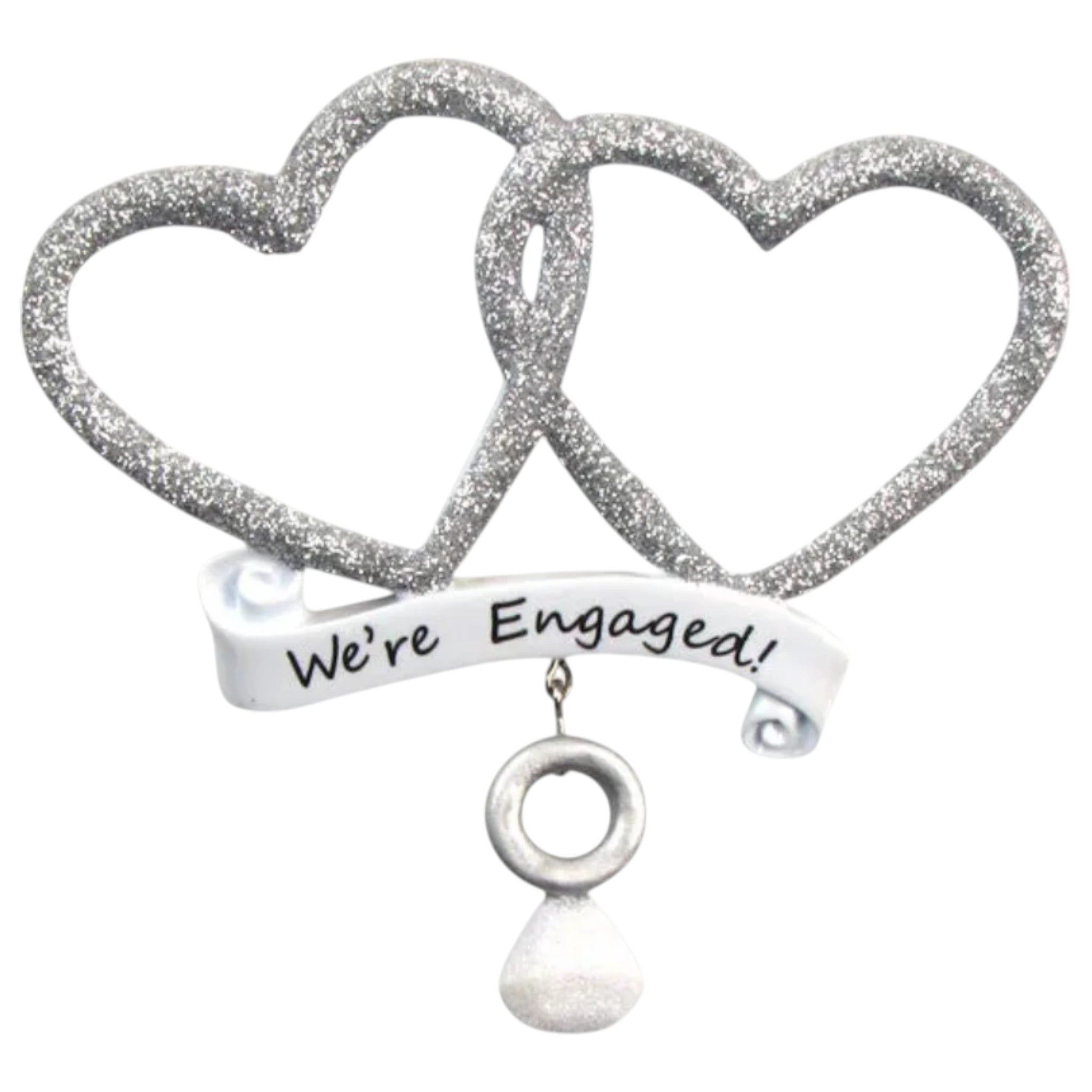 We're Engaged Couples Ornament