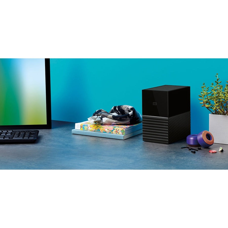 Western Digital My Book Duo 36TB Desktop RAID Storage - USB-C Hardware Encryption | TecISoft WDBFBE0360JBK-NESN