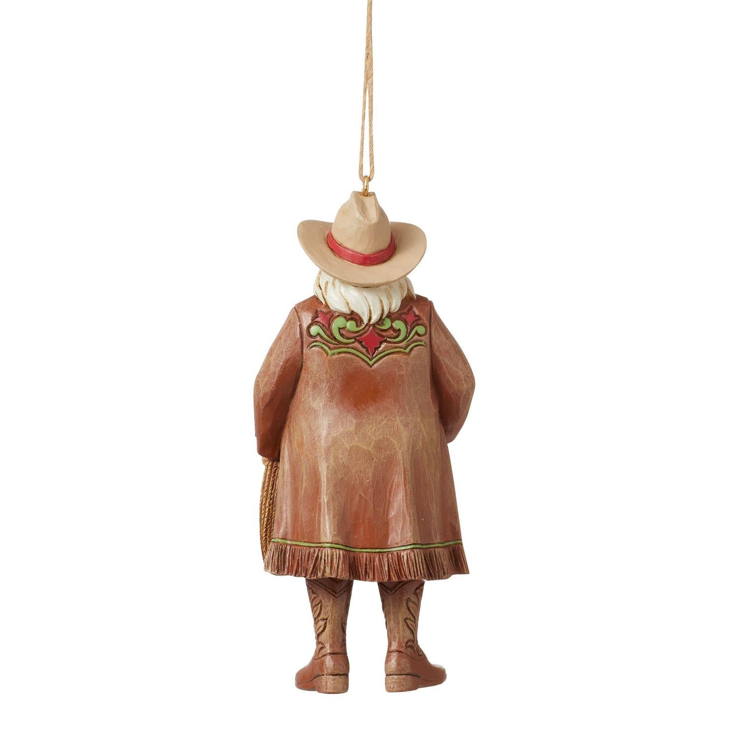 Western Santa Cowboy Hat Ornament