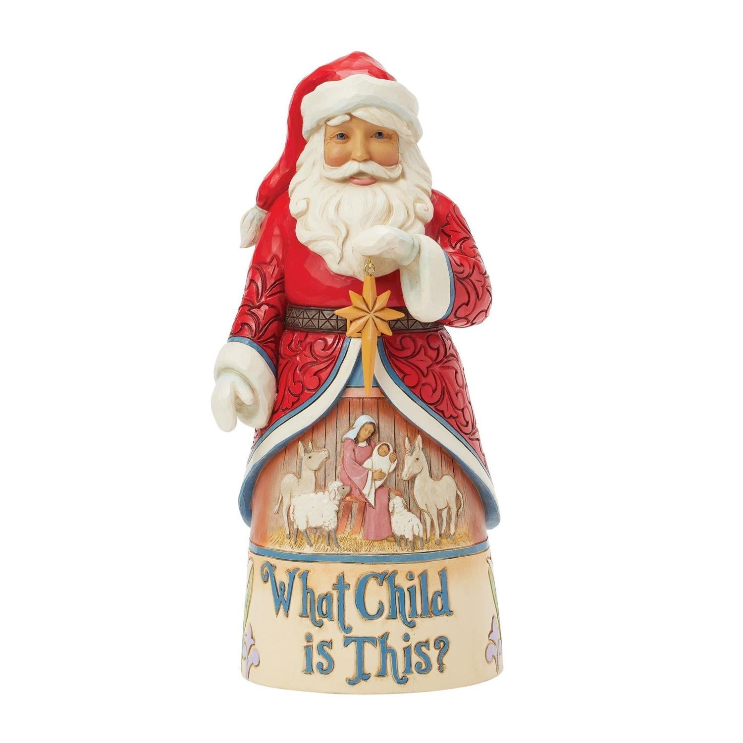 What Child Is This - Santa Figurine