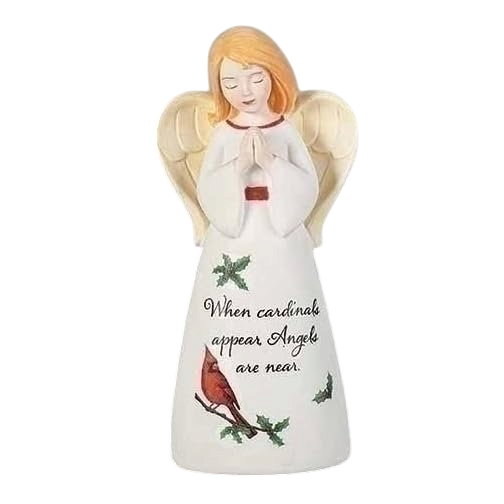 When Cardinals Appear Angel are Near Angel Figurine - 4 Inch