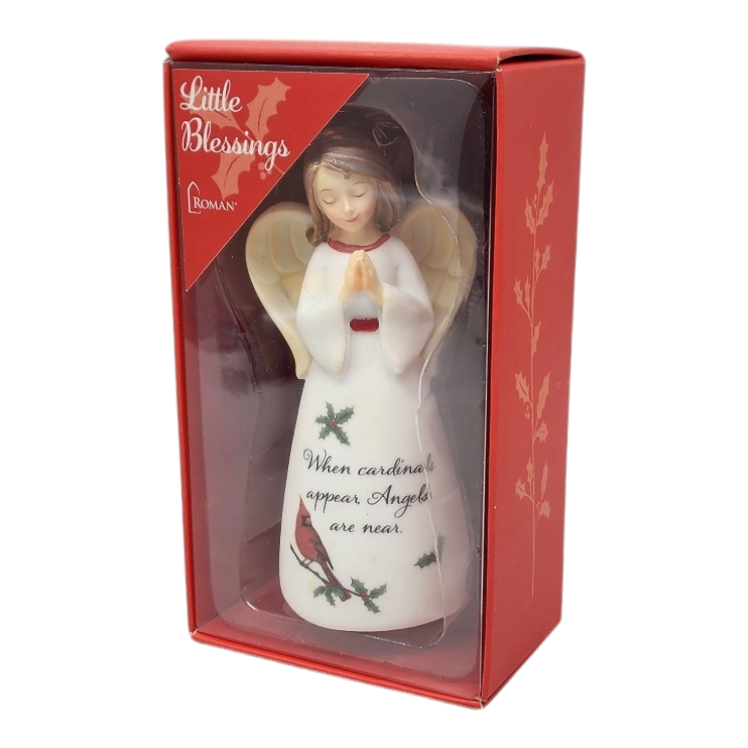 When Cardinals Appear Angel are Near Angel Figurine - 4 Inch